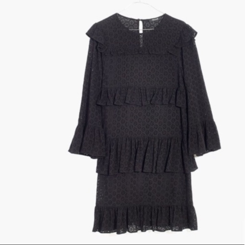 Madewell minidress, black size 0